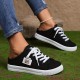 Women's Simple Canvas Shoes, Casual Lace Up Mule Sneakers, Lightweight & Comfortable Shoes Women's Simple Canvas Shoes, Casual Lace Up Mule Sneakers, Lightweight & Comfortable Shoes