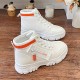 Women's Colorblock Casual Sneakers, High-top Round Toe Round Toe Thick Sole Non-slip Shoes, Versatile Comfy Shoes Women's Colorblock Casual Sneakers, High-top Round Toe Round Toe Thick Sole Non-slip Shoes, Versatile Comfy Shoes