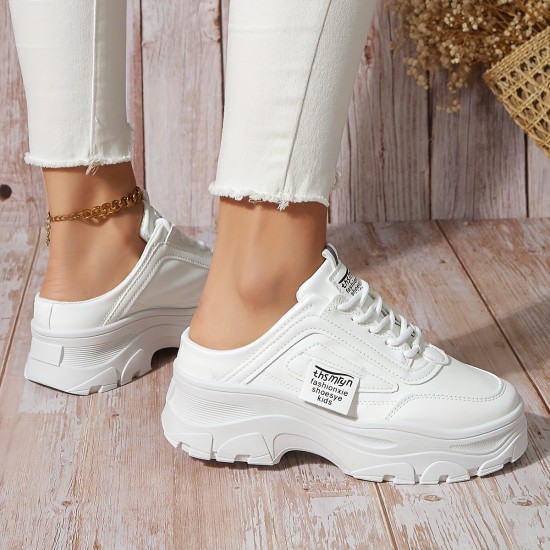 Women's Colorblock Casual Sneakers, Lace Up Soft Sole Platform Skate Shoes, Lightweight Low-top Walking Shoes Women's Colorblock Casual Sneakers, Lace Up Soft Sole Platform Skate Shoes, Lightweight Low-top Walking Shoes