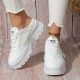 Women's Colorblock Casual Sneakers, Lace Up Soft Sole Platform Skate Shoes, Lightweight Low-top Walking Shoes Women's Colorblock Casual Sneakers, Lace Up Soft Sole Platform Skate Shoes, Lightweight Low-top Walking Shoes