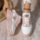 Women's Colorblock Casual Sneakers, Lace Up Soft Sole Platform Skate Shoes, Lightweight Low-top Walking Shoes Women's Colorblock Casual Sneakers, Lace Up Soft Sole Platform Skate Shoes, Lightweight Low-top Walking Shoes