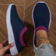 Women's Breathable Knit Sneakers, Casual Lace Up Outdoor Shoes, Lightweight Mesh Low Top Shoes Women's Breathable Knit Sneakers, Casual Lace Up Outdoor Shoes, Lightweight Mesh Low Top Shoes