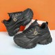 Women's Solid Color Trendy Sneakers, Lace Up Soft Sole Platform Running Shoes, Chain Decor Versatile Low-top Shoes Women's Solid Color Trendy Sneakers, Lace Up Soft Sole Platform Running Shoes, Chain Decor Versatile Low-top Shoes