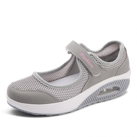 Women's Air Cushion Mesh Sneakers, Breathable Cut-out Ankle Strap SPorts Shoes, Casual Walking Shoes Women's Air Cushion Mesh Sneakers, Breathable Cut-out Ankle Strap SPorts Shoes, Casual Walking Shoes