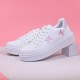Women's Casual Sneakers, Butterfly Embroidery Thick Sole Lace-up Skate Shoes Women's Casual Sneakers, Butterfly Embroidery Thick Sole Lace-up Skate Shoes