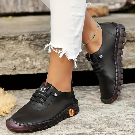 Women's Solid Color Glitter Sneakers, Lace Up Soft Sole Platform Casual Walking Shoes, Sequins Decor Low-top Shoes Women's Solid Color Glitter Sneakers, Lace Up Soft Sole Platform Casual Walking Shoes, Sequins Decor Low-top Shoes