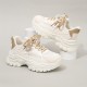 Women's Platform Mesh Sneakers, Lace Up Low-top Round Toe Heightening Outdoor Shoes, Versatile Comfy Sporty Shoes Women's Platform Mesh Sneakers, Lace Up Low-top Round Toe Heightening Outdoor Shoes, Versatile Comfy Sporty Shoes