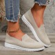 Women's Solid Color Sneakers, Slip On Round Toe Non-slip Low-top Knit Breathable Shoes, Casual Outdoor Sporty Shoes Women's Solid Color Sneakers, Slip On Round Toe Non-slip Low-top Knit Breathable Shoes, Casual Outdoor Sporty Shoes