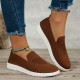 Women's Solid Color Sneakers, Slip On Round Toe Non-slip Low-top Knit Breathable Shoes, Casual Outdoor Sporty Shoes Women's Solid Color Sneakers, Slip On Round Toe Non-slip Low-top Knit Breathable Shoes, Casual Outdoor Sporty Shoes