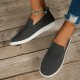 Women's Solid Color Sneakers, Slip On Round Toe Non-slip Low-top Knit Breathable Shoes, Casual Outdoor Sporty Shoes Women's Solid Color Sneakers, Slip On Round Toe Non-slip Low-top Knit Breathable Shoes, Casual Outdoor Sporty Shoes