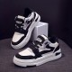 Women's Colorblock Flat Skate Shoes, All-Match Round Toe Low Top Sneakers, Comfortable Outdoor Walking Trainers Women's Colorblock Flat Skate Shoes, All-Match Round Toe Low Top Sneakers, Comfortable Outdoor Walking Trainers
