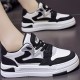 Women's Colorblock Flat Skate Shoes, All-Match Round Toe Low Top Sneakers, Comfortable Outdoor Walking Trainers Women's Colorblock Flat Skate Shoes, All-Match Round Toe Low Top Sneakers, Comfortable Outdoor Walking Trainers