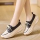 Women's Solid Color Casual Sneakers, Lace Up Soft Sole Platform Walking Shoes, Lightweight Low-top Shoes Women's Solid Color Casual Sneakers, Lace Up Soft Sole Platform Walking Shoes, Lightweight Low-top Shoes