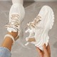 Women's Mesh Chunky Sneakers, Breathable Trendy Low Top Running Trainers, Casual Lace Up Sports Shoes Women's Mesh Chunky Sneakers, Breathable Trendy Low Top Running Trainers, Casual Lace Up Sports Shoes