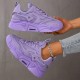 Women's Solid Color Minimalist Sneakers, Lace Up Breathable Casual Soft Sole Trainers, Versatile Low-top Daily Shoes Women's Solid Color Minimalist Sneakers, Lace Up Breathable Casual Soft Sole Trainers, Versatile Low-top Daily Shoes