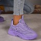 Women's Solid Color Minimalist Sneakers, Lace Up Breathable Casual Soft Sole Trainers, Versatile Low-top Daily Shoes Women's Solid Color Minimalist Sneakers, Lace Up Breathable Casual Soft Sole Trainers, Versatile Low-top Daily Shoes