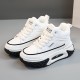 Women's Platform Sneakers, Casual Lace Up Plush Lined Outdoor Shoes, Comfortable Winter Shoes Women's Platform Sneakers, Casual Lace Up Plush Lined Outdoor Shoes, Comfortable Winter Shoes