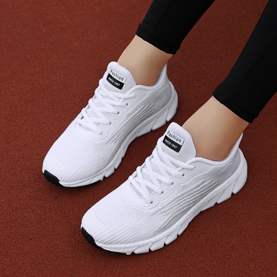 Women's Lightweight Mesh Sneakers, Low Top Lace Up Comfy Cozy Round Toe Casual Walking Shoes, Women's Sport Shoes Women's Lightweight Mesh Sneakers, Low Top Lace Up Comfy Cozy Round Toe Casual Walking Shoes, Women's Sport Shoes