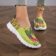 Women's Braided Flat Shoes, Breathable Soft Sole Slip On Shoes, Casual Lightweight Walking Shoes Women's Braided Flat Shoes, Breathable Soft Sole Slip On Shoes, Casual Lightweight Walking Shoes