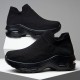 Women's Air Cushion Sock Sneakers, Chunky Heel Breathable Slip On Sports Shoes, Casual Low Top Walking Shoes Women's Air Cushion Sock Sneakers, Chunky Heel Breathable Slip On Sports Shoes, Casual Low Top Walking Shoes