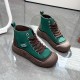 Women's Solid Color Trendy Sneakers, Lace Up Soft Sole Platform Walking Shoes, High-top Round Toe Skate Shoes Women's Solid Color Trendy Sneakers, Lace Up Soft Sole Platform Walking Shoes, High-top Round Toe Skate Shoes