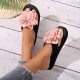 Women's Flower Decor Flip Flops, Casual Clip Toe Slide Sandals, Fashion & Comfortable Beach Shoes Women's Flower Decor Flip Flops, Casual Clip Toe Slide Sandals, Fashion & Comfortable Beach Shoes