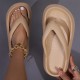 Solid Color EVA Flip Flops, Simple Style Soft Sole Wear-resistant Pillow Slides, Indoor & Outdoor Beach Shoes Solid Color EVA Flip Flops, Simple Style Soft Sole Wear-resistant Pillow Slides, Indoor & Outdoor Beach Shoes