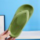 Solid Color EVA Flip Flops, Simple Style Soft Sole Wear-resistant Pillow Slides, Indoor & Outdoor Beach Shoes Solid Color EVA Flip Flops, Simple Style Soft Sole Wear-resistant Pillow Slides, Indoor & Outdoor Beach Shoes