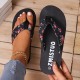 Women's Floral Pattern Flip Flops, Slip On Comfy Platform Soft Sole Slides, Vacation Summer Beach Slides Women's Floral Pattern Flip Flops, Slip On Comfy Platform Soft Sole Slides, Vacation Summer Beach Slides