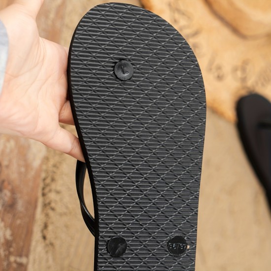 Women's Solid Color Flip Flops, Slip On Minimalist Lightweight Flat Casual Slides, Vacation Summer Beach Comfy Shoes Women's Solid Color Flip Flops, Slip On Minimalist Lightweight Flat Casual Slides, Vacation Summer Beach Comfy Shoes