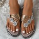 Women's Floral Flat Flip Flops, Fashionable Open Toe Non Slip Slides Shoes, Outdoor Beach Slides Women's Floral Flat Flip Flops, Fashionable Open Toe Non Slip Slides Shoes, Outdoor Beach Slides