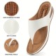Women's Massage Flip Flops, Comfortable Arch Support Wedge Slide Sandals, Casual Outdoor Shoes Women's Massage Flip Flops, Comfortable Arch Support Wedge Slide Sandals, Casual Outdoor Shoes