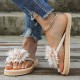 Women's Flower Decor Flip Flops, Casual Clip Toe Summer Shoes, Women's Lightweight Beach Shoes Women's Flower Decor Flip Flops, Casual Clip Toe Summer Shoes, Women's Lightweight Beach Shoes