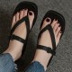 Women's Platform Flip Flops, Open Toe Solid Color Square Toe Casual Slippers, Women's Comfy Flat Slides Women's Platform Flip Flops, Open Toe Solid Color Square Toe Casual Slippers, Women's Comfy Flat Slides