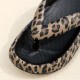 Women's Fashion Leopard Print Flip Flops, Casual Slip On Platform Slippers, Lightweight & Comfortable Shoes Women's Fashion Leopard Print Flip Flops, Casual Slip On Platform Slippers, Lightweight & Comfortable Shoes