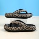Women's Fashion Leopard Print Flip Flops, Casual Slip On Platform Slippers, Lightweight & Comfortable Shoes Women's Fashion Leopard Print Flip Flops, Casual Slip On Platform Slippers, Lightweight & Comfortable Shoes