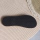 Women's Flat Flip Flops, Straw Braided Vamp Summer Beach Shoes, Imitation Espadrille Solid Slides Women's Flat Flip Flops, Straw Braided Vamp Summer Beach Shoes, Imitation Espadrille Solid Slides