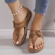 Women's Floral Decor Thong Sandals, Slip On Soft Sole Platform Casual Slides, Non-slip Wedge Retro Slides Women's Floral Decor Thong Sandals, Slip On Soft Sole Platform Casual Slides, Non-slip Wedge Retro Slides