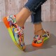 Women's Abstract Color Canvas Shoes, Casual Lace Up Outdoor Shoes, Lightweight Low Top Shoes Women's Abstract Color Canvas Shoes, Casual Lace Up Outdoor Shoes, Lightweight Low Top Shoes
