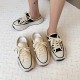 Women's Platform Canvas Shoes, Casual Lace Up Mule Sneakers, Versatile & All-Match Outdoor Shoes Women's Platform Canvas Shoes, Casual Lace Up Mule Sneakers, Versatile & All-Match Outdoor Shoes