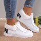 Women's Plush Lined Canvas Shoes, Warm & Cozy Slip On Snow Boots, Thermal Winter Ankle Boots Women's Plush Lined Canvas Shoes, Warm & Cozy Slip On Snow Boots, Thermal Winter Ankle Boots