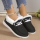 Women's Plush Lined Canvas Shoes, Warm & Cozy Slip On Snow Boots, Thermal Winter Ankle Boots Women's Plush Lined Canvas Shoes, Warm & Cozy Slip On Snow Boots, Thermal Winter Ankle Boots