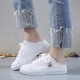 Women's Solid Canvas Slippers, Platform Round Toe All-match Lace Up Breathable Slip On Shoes, Women's Footwear Women's Solid Canvas Slippers, Platform Round Toe All-match Lace Up Breathable Slip On Shoes, Women's Footwear