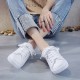 Women's Solid Canvas Slippers, Platform Round Toe All-match Lace Up Breathable Slip On Shoes, Women's Footwear Women's Solid Canvas Slippers, Platform Round Toe All-match Lace Up Breathable Slip On Shoes, Women's Footwear