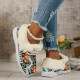 Women's Geometric Pattern Canvas Shoes, Casual Lace Up Plush Lined Shoes, Comfortable Low Top Sneakers Women's Geometric Pattern Canvas Shoes, Casual Lace Up Plush Lined Shoes, Comfortable Low Top Sneakers