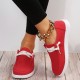 Women's Low Top Canvas Shoes, Round Toe Slip On Flat Loafers, Casual Walking Shoes Women's Low Top Canvas Shoes, Round Toe Slip On Flat Loafers, Casual Walking Shoes