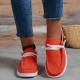 Women's Low Top Canvas Shoes, Round Toe Slip On Flat Loafers, Casual Walking Shoes Women's Low Top Canvas Shoes, Round Toe Slip On Flat Loafers, Casual Walking Shoes