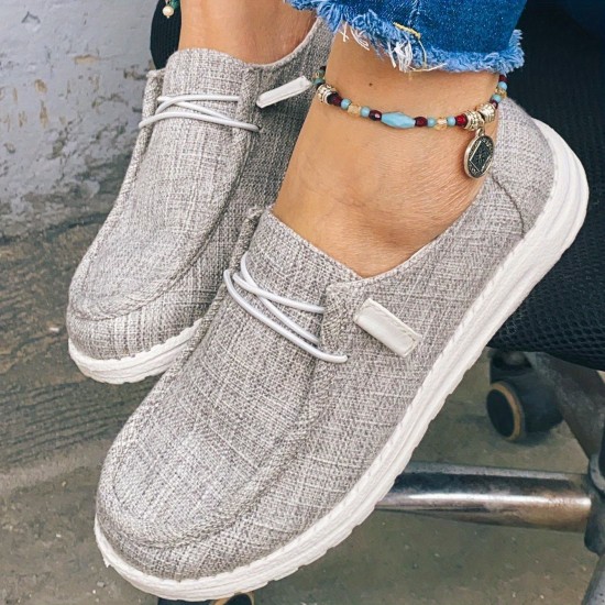 Women's Casual Canvas Shoes, Lightweight Lace Up Outdoor Shoes, Women's Comfortable Low Top Shoes Women's Casual Canvas Shoes, Lightweight Lace Up Outdoor Shoes, Women's Comfortable Low Top Shoes