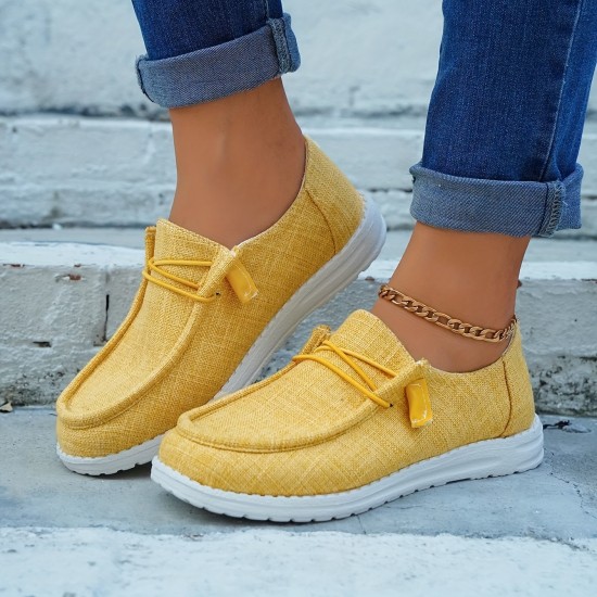 Women's Casual Canvas Shoes, Lightweight Lace Up Outdoor Shoes, Women's Comfortable Low Top Shoes Women's Casual Canvas Shoes, Lightweight Lace Up Outdoor Shoes, Women's Comfortable Low Top Shoes