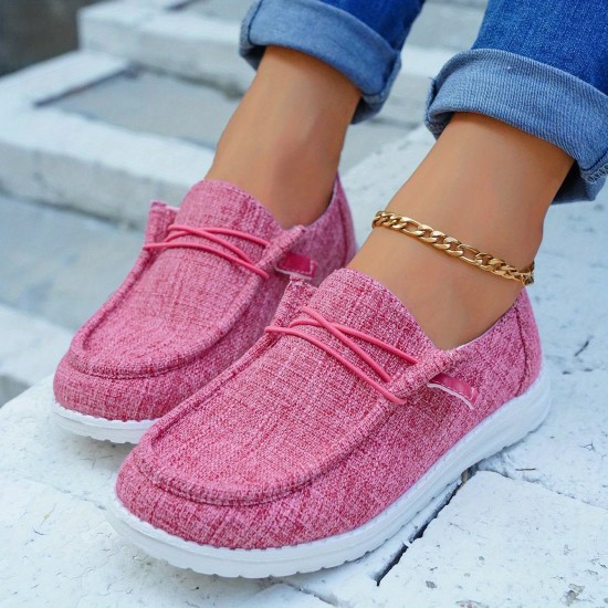 Women's Casual Canvas Shoes, Lightweight Lace Up Outdoor Shoes, Women's Comfortable Low Top Shoes Women's Casual Canvas Shoes, Lightweight Lace Up Outdoor Shoes, Women's Comfortable Low Top Shoes